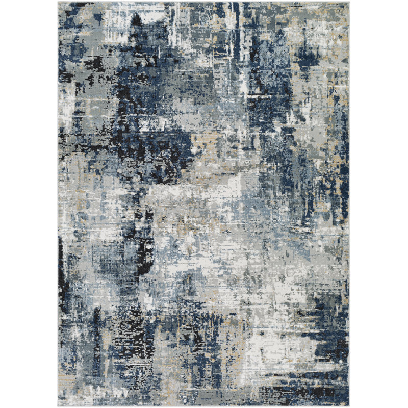 Trent Austin Design® Cosey Abstract Navy/Gray Area Rug & Reviews Wayfair